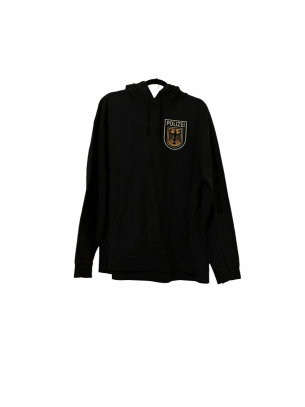 Men's Black Polizei Hoodie XXL - Picture 2 of 4